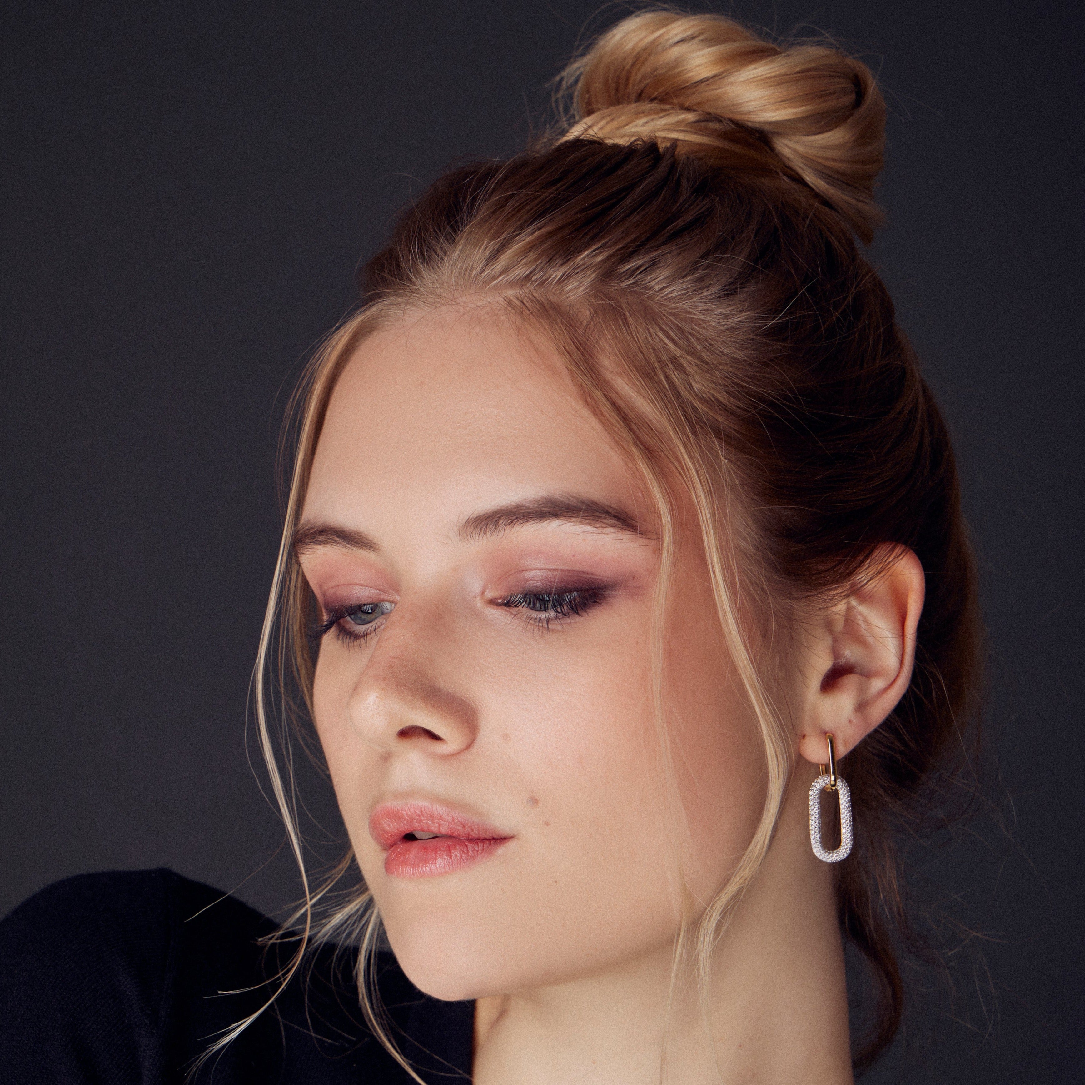 Three-in-One Gold & Diamond Hoops
