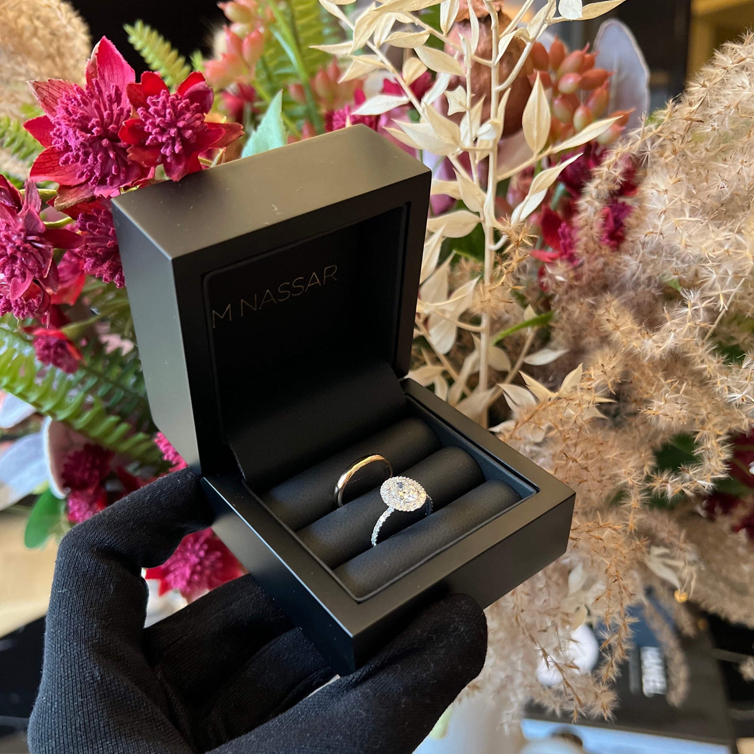 Oval Halo Engagement Ring 1.7ctw