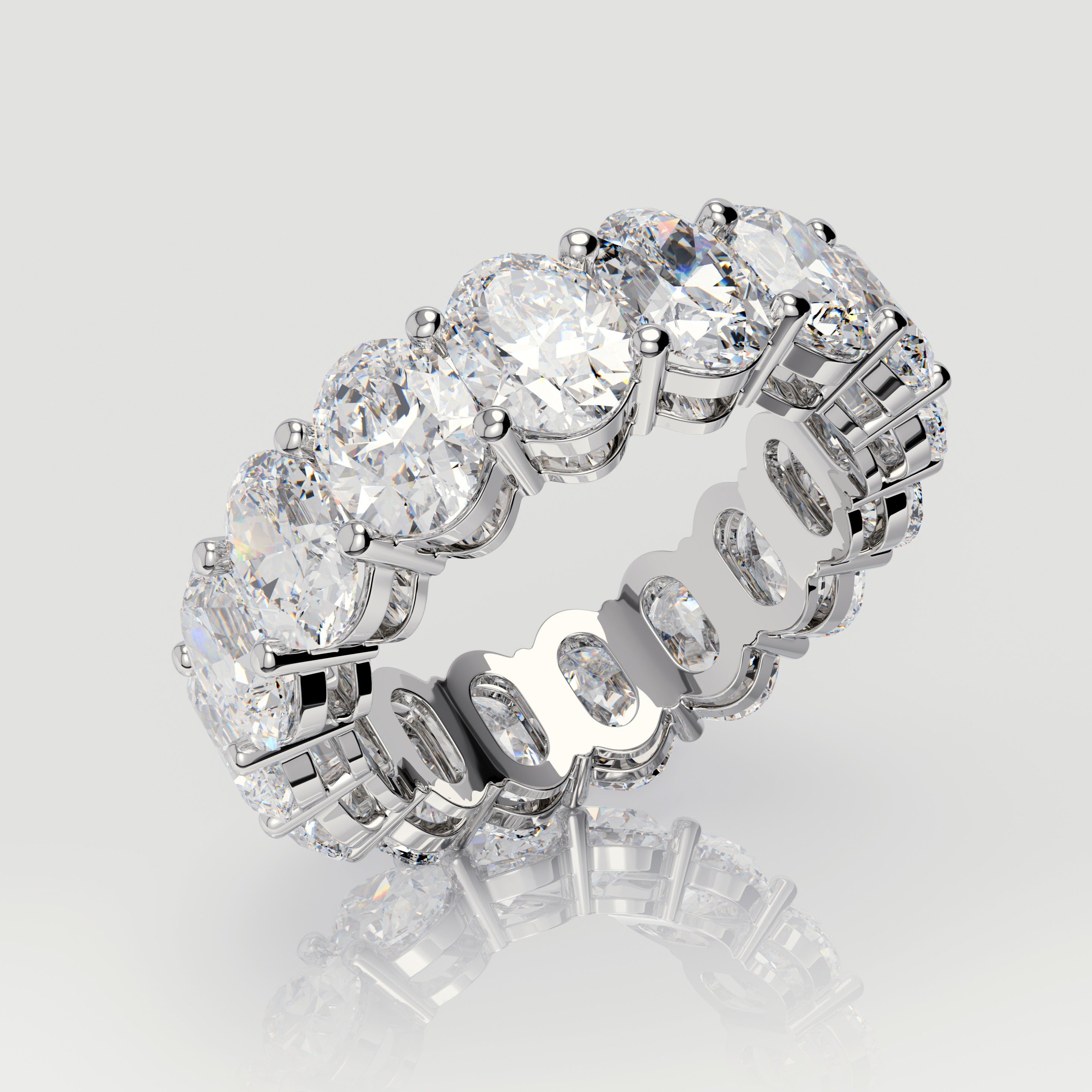 Oval Eternity Band