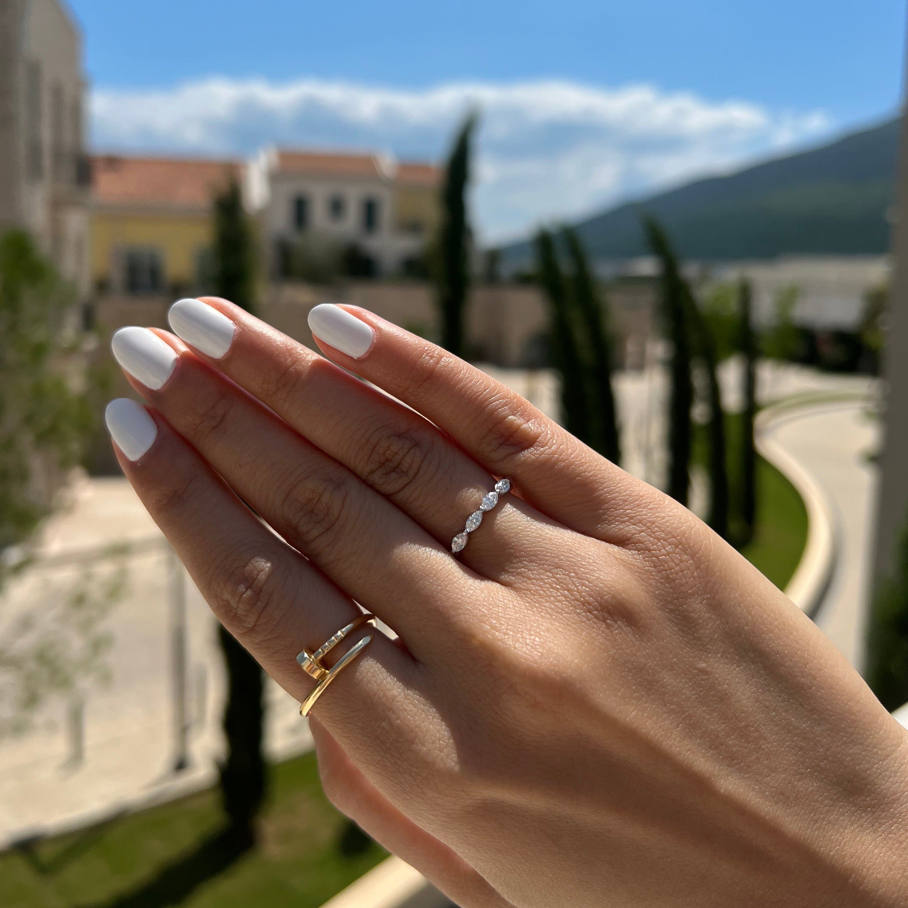 Marquise Eternity Band