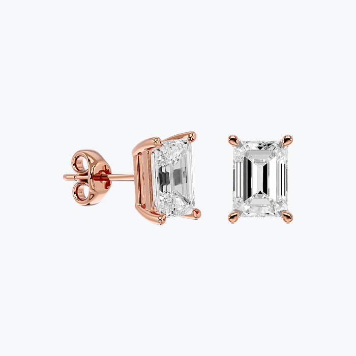 Solitaire Diamond Earrings