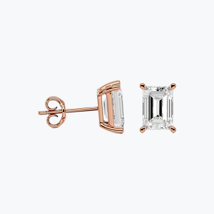 Solitaire Diamond Earrings