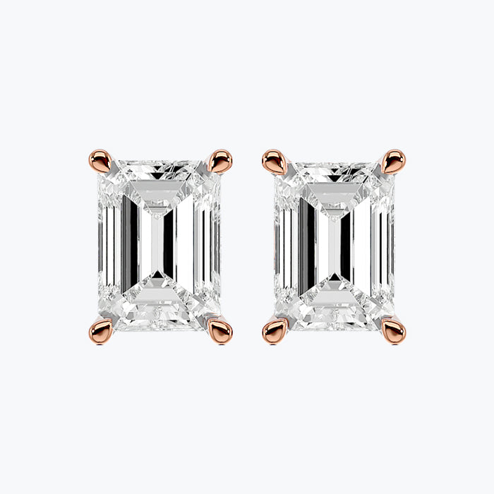 Solitaire Diamond Earrings