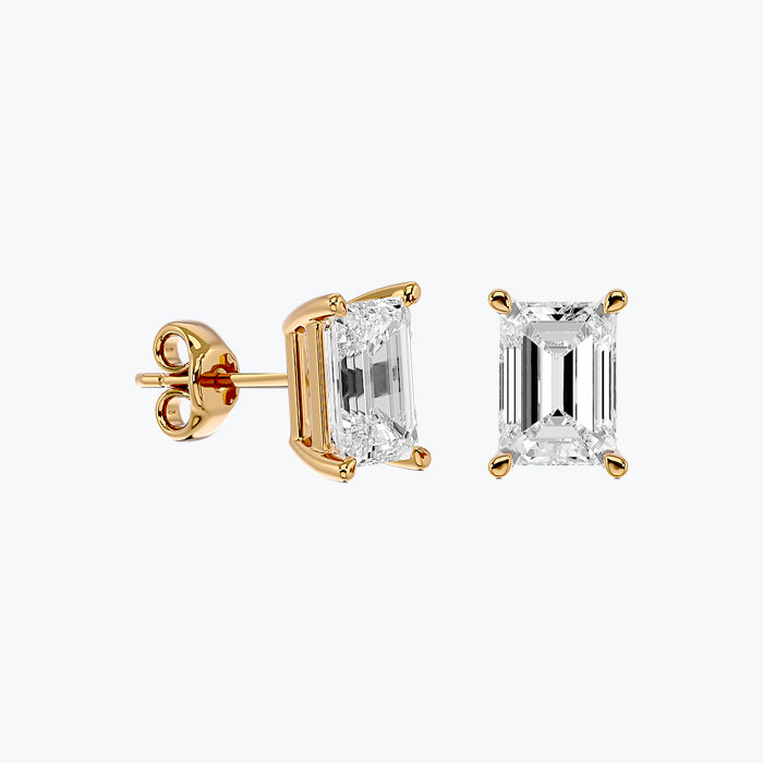 Solitaire Diamond Earrings