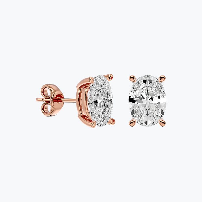 Solitaire Diamond Earrings