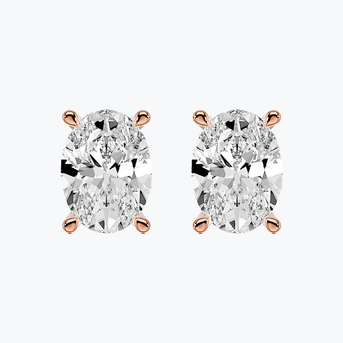 Solitaire Diamond Earrings