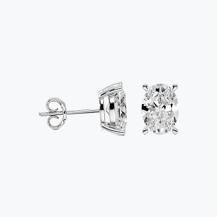 Solitaire Diamond Earrings