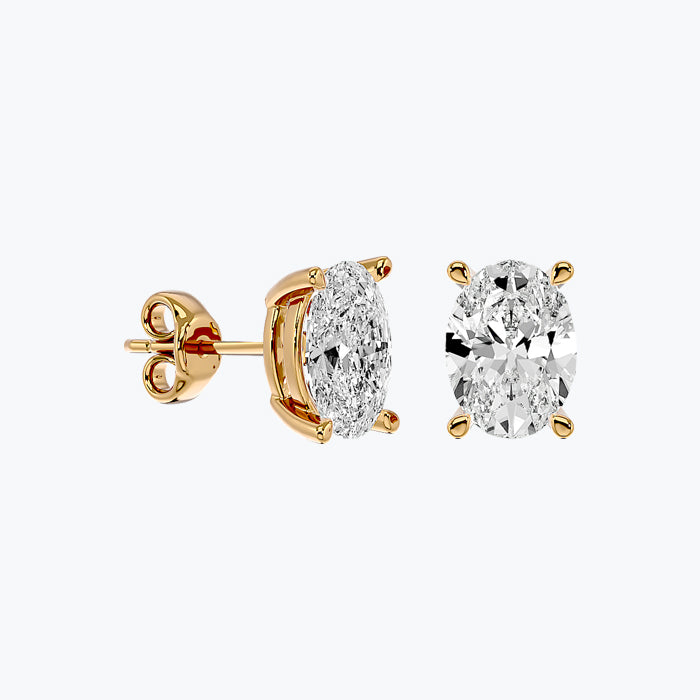 Solitaire Diamond Earrings