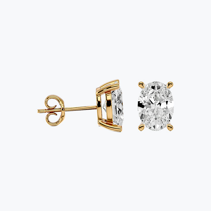 Solitaire Diamond Earrings