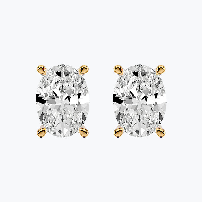Solitaire Diamond Earrings