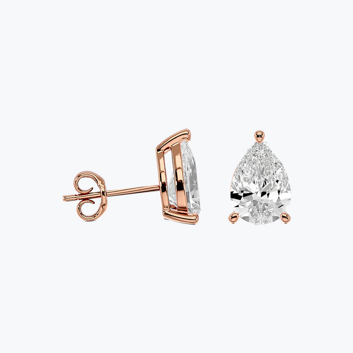 Solitaire Diamond Earrings