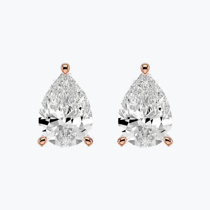 Solitaire Diamond Earrings