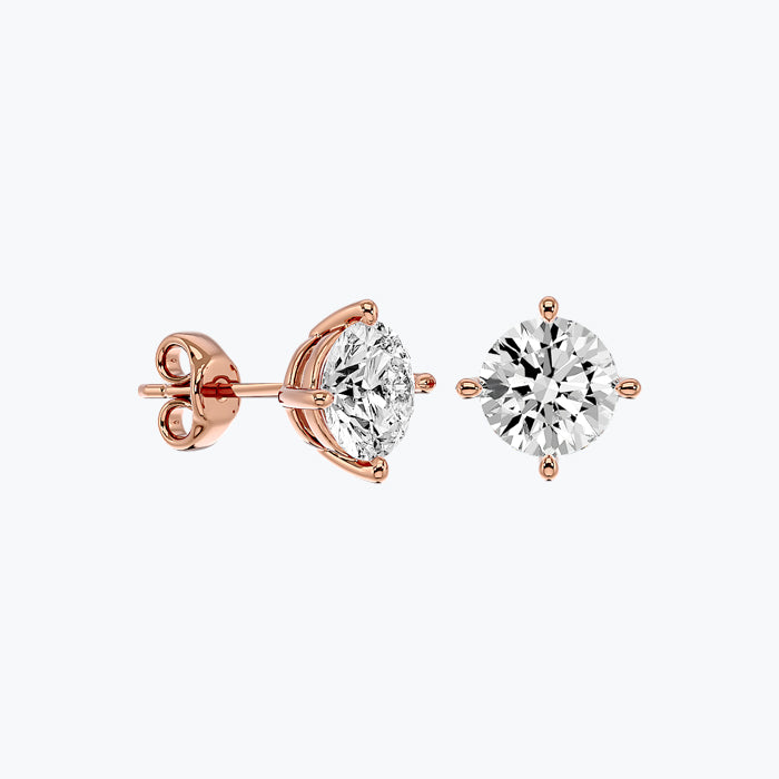 Solitaire Diamond Earrings