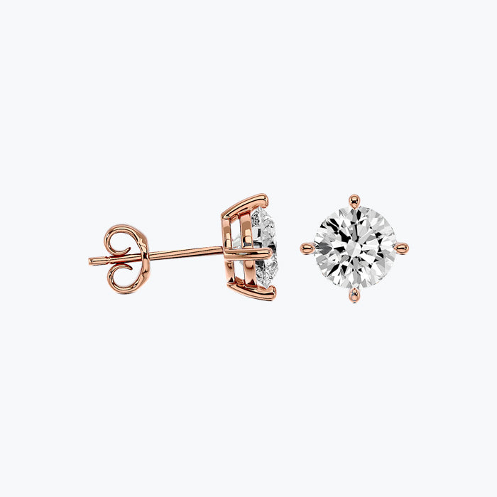 Solitaire Diamond Earrings