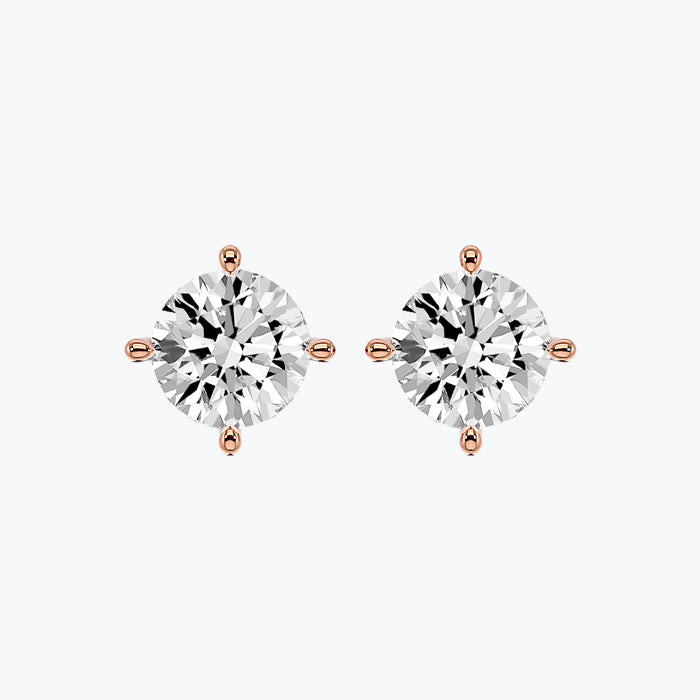 Solitaire Diamond Earrings