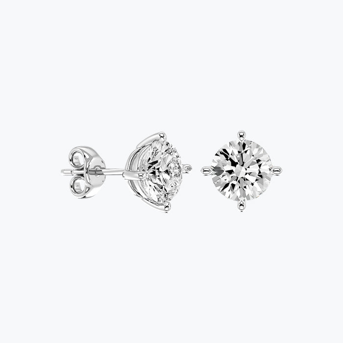 Solitaire Diamond Earrings