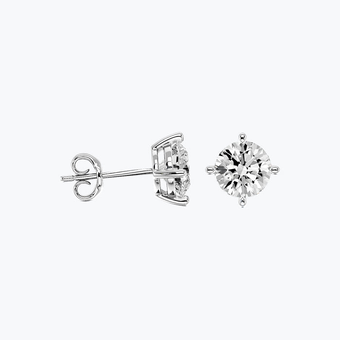 Solitaire Diamond Earrings