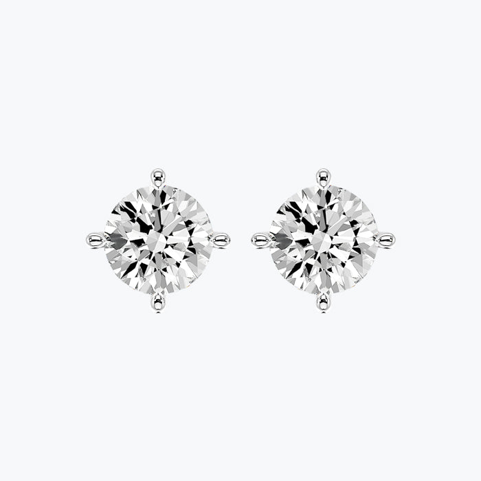 Solitaire Diamond Earrings