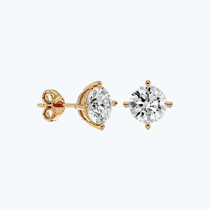 Solitaire Diamond Earrings