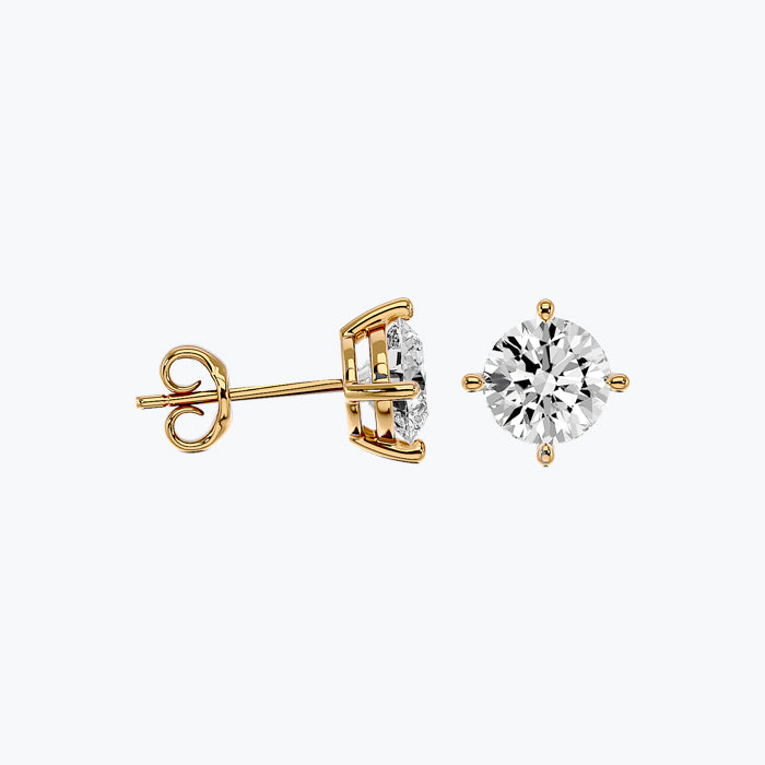 Solitaire Diamond Earrings