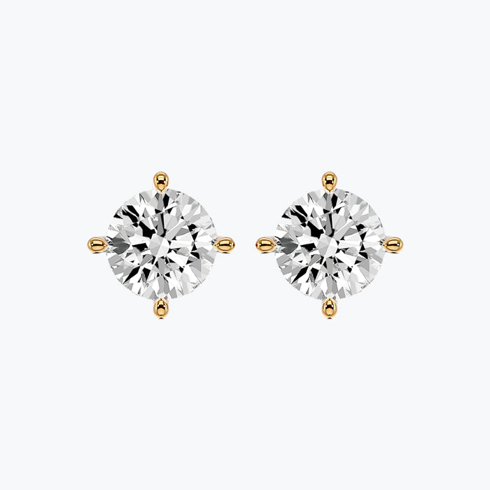 Solitaire Diamond Earrings