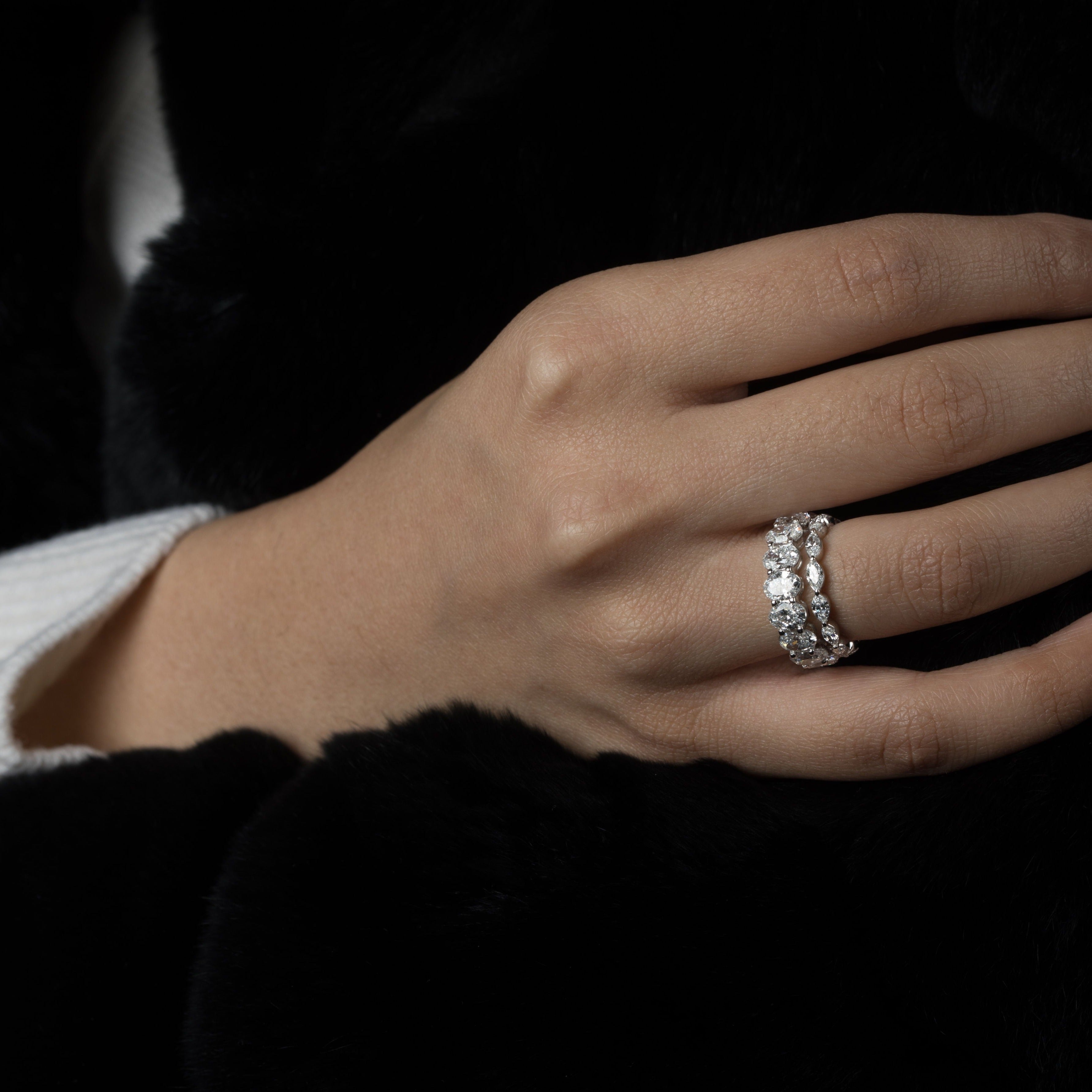 Oval Eternity Band