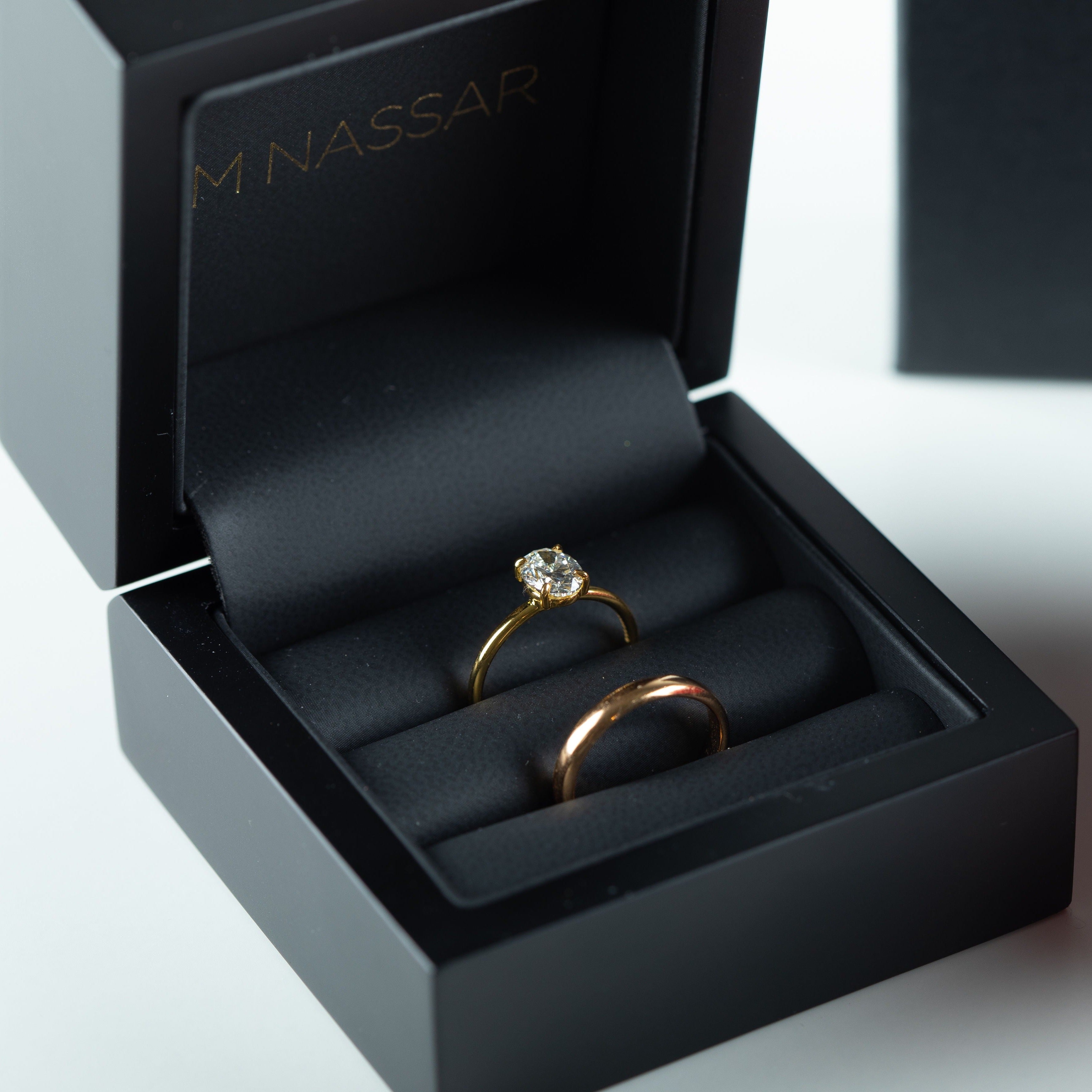 Oval Solitaire Engagement Ring 1-carat