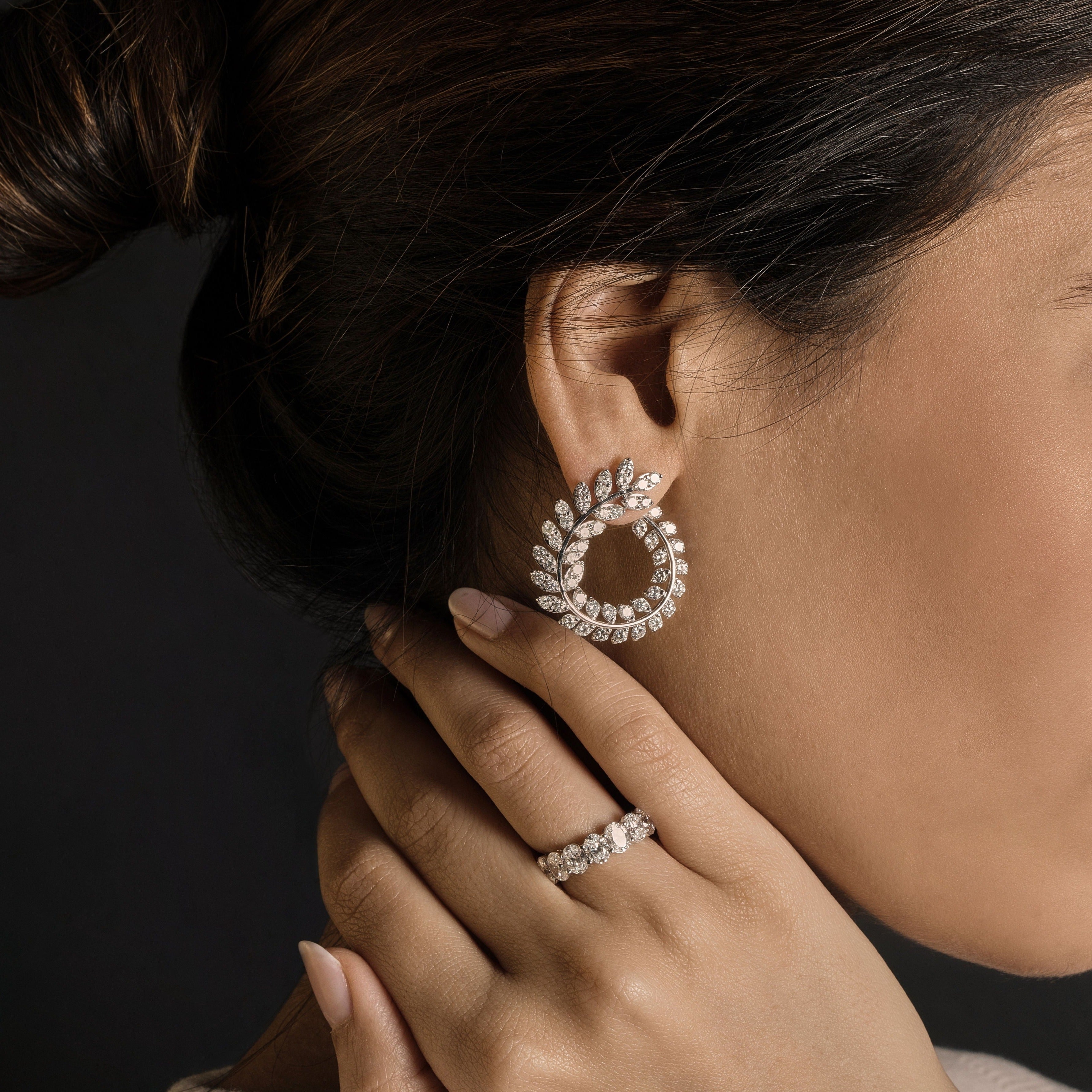 Lush Leaf Ivy Earrings