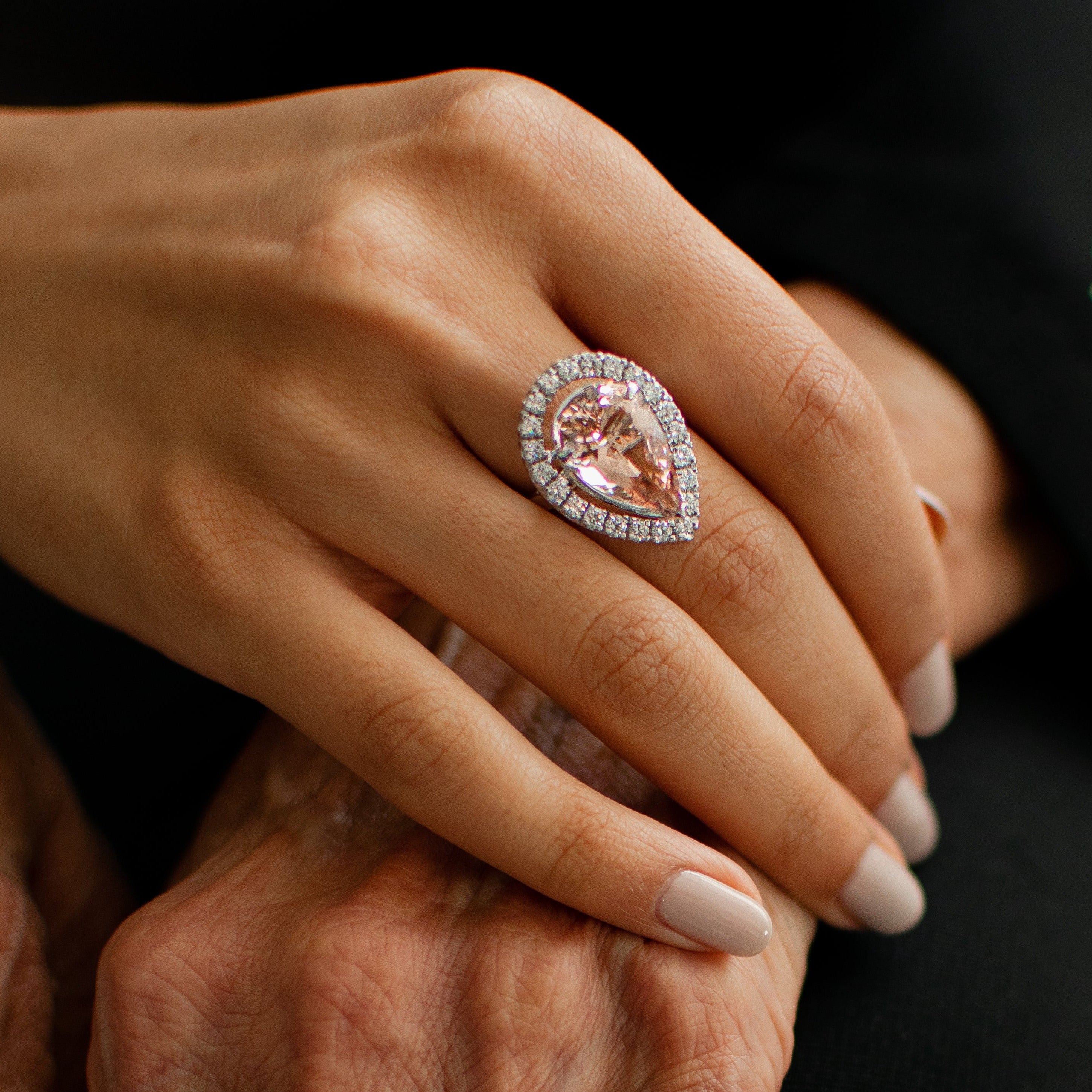 Morganite Sakura Ring