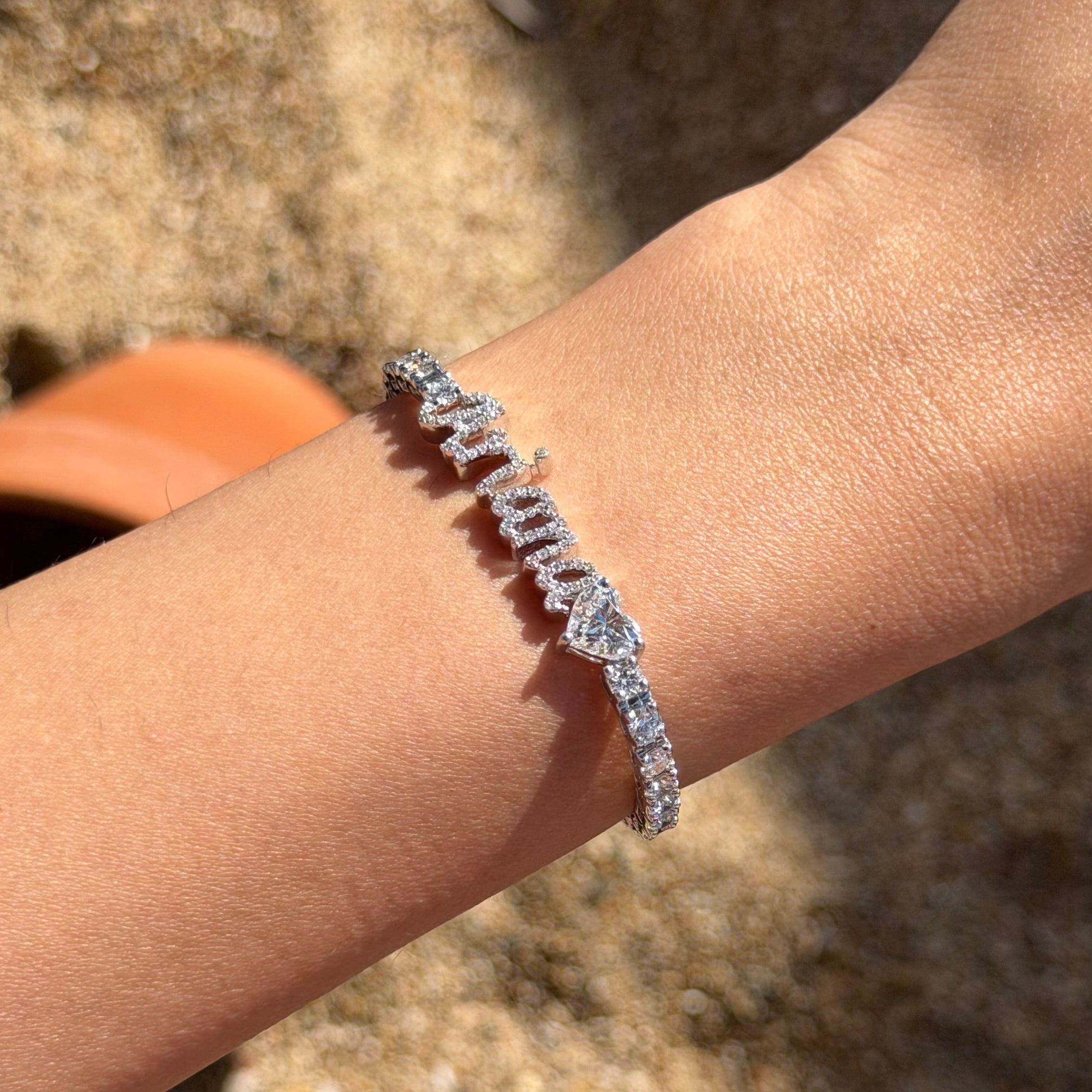 Diamond Tennis Bracelet - Personalised