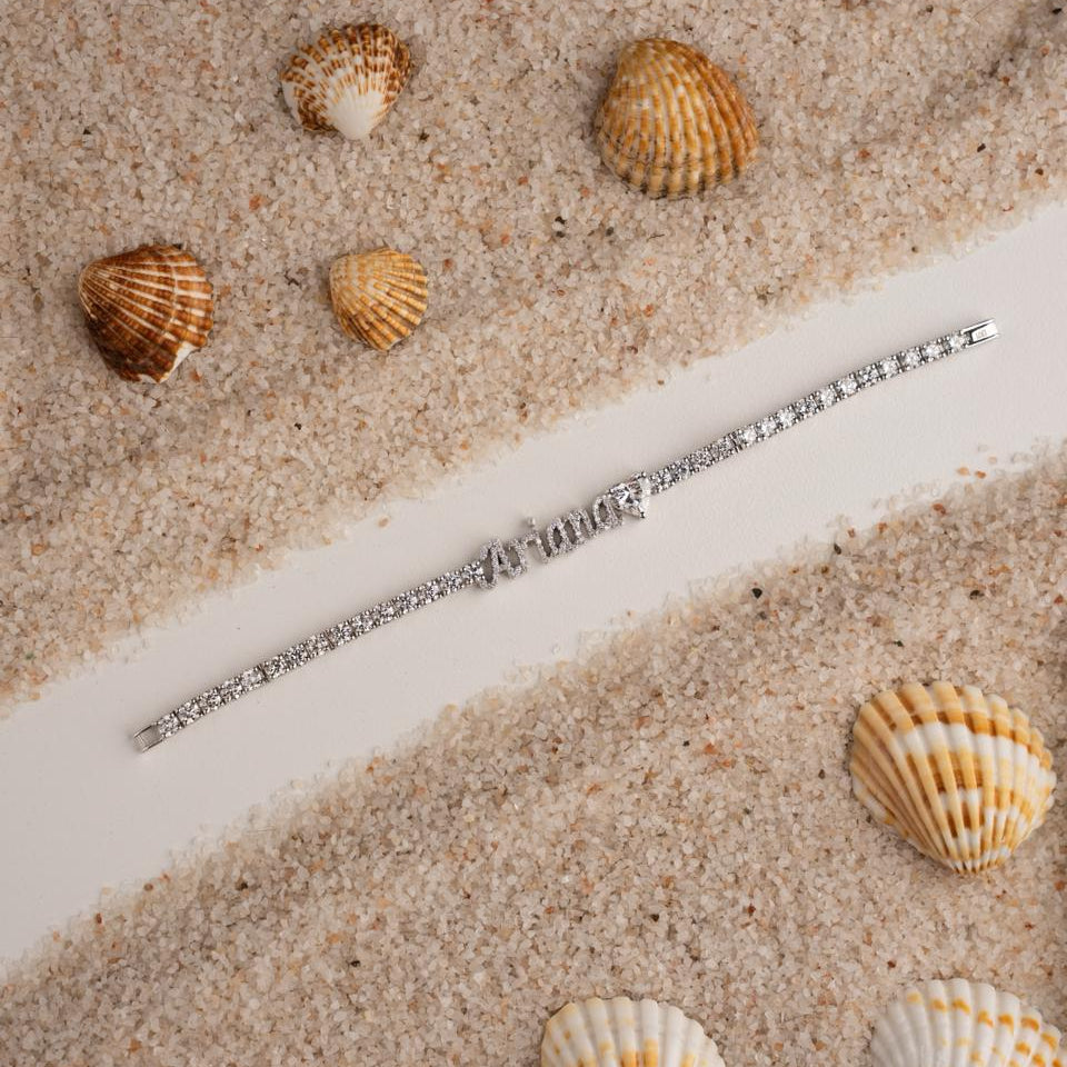 Diamond Tennis Bracelet - Personalised