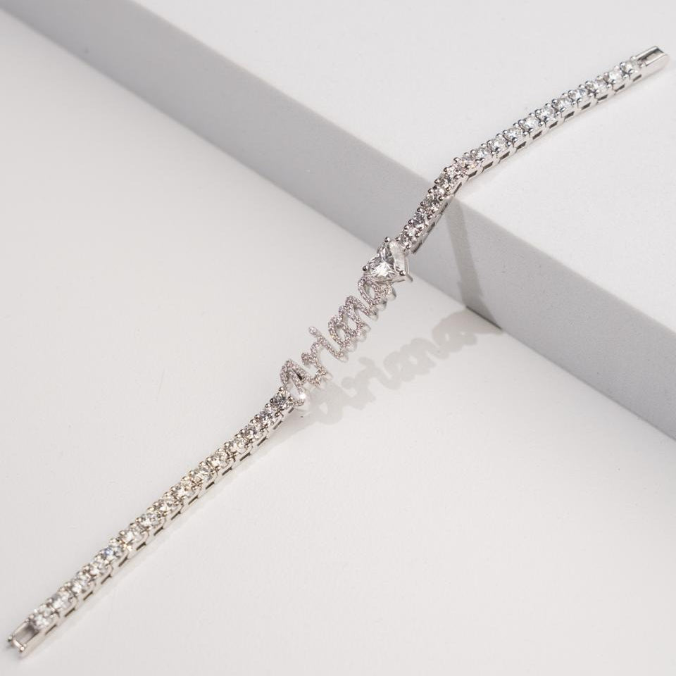 Diamond Tennis Bracelet - Personalised