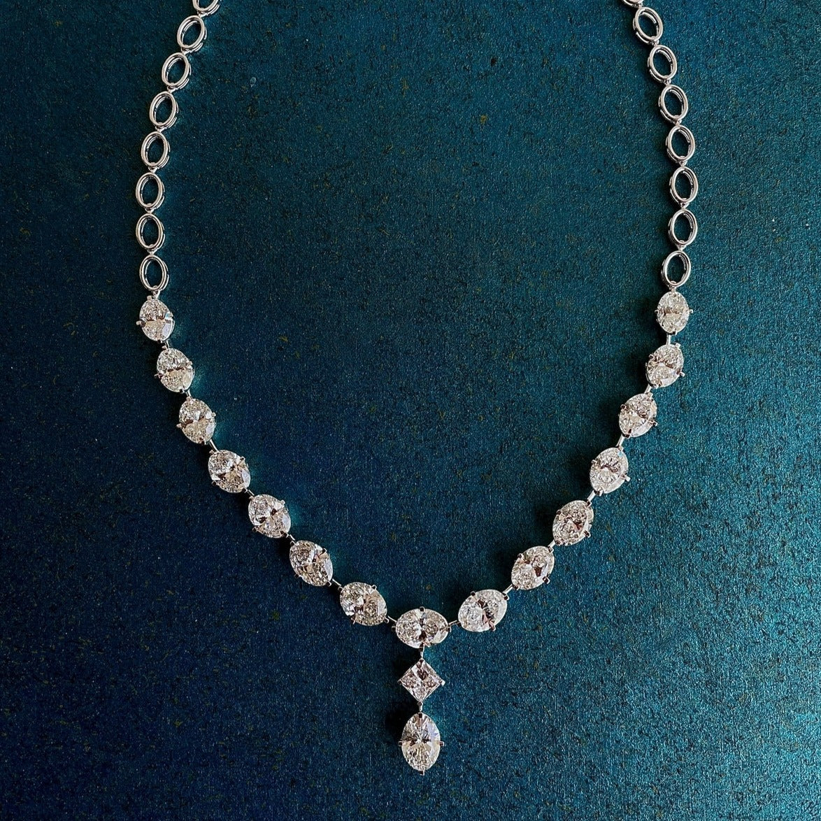 Diamond Necklace Oval