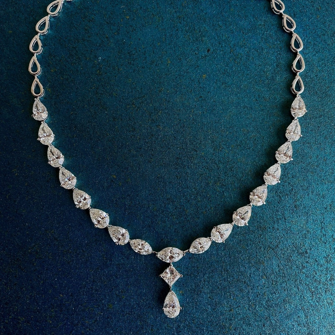Diamond Necklace Pear