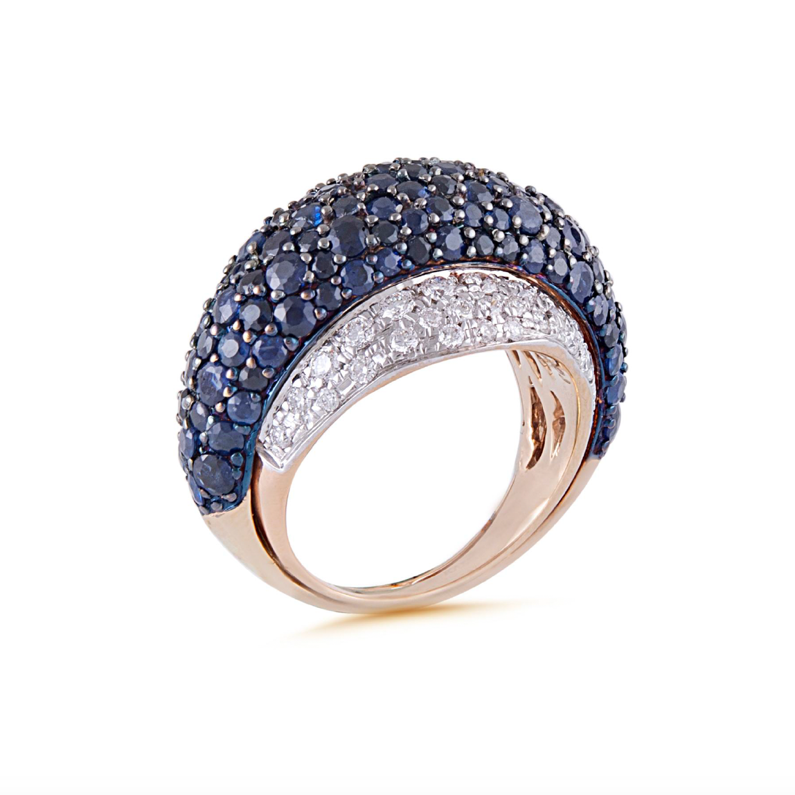 Stargazer Blue Sapphire Earring & Ring Set