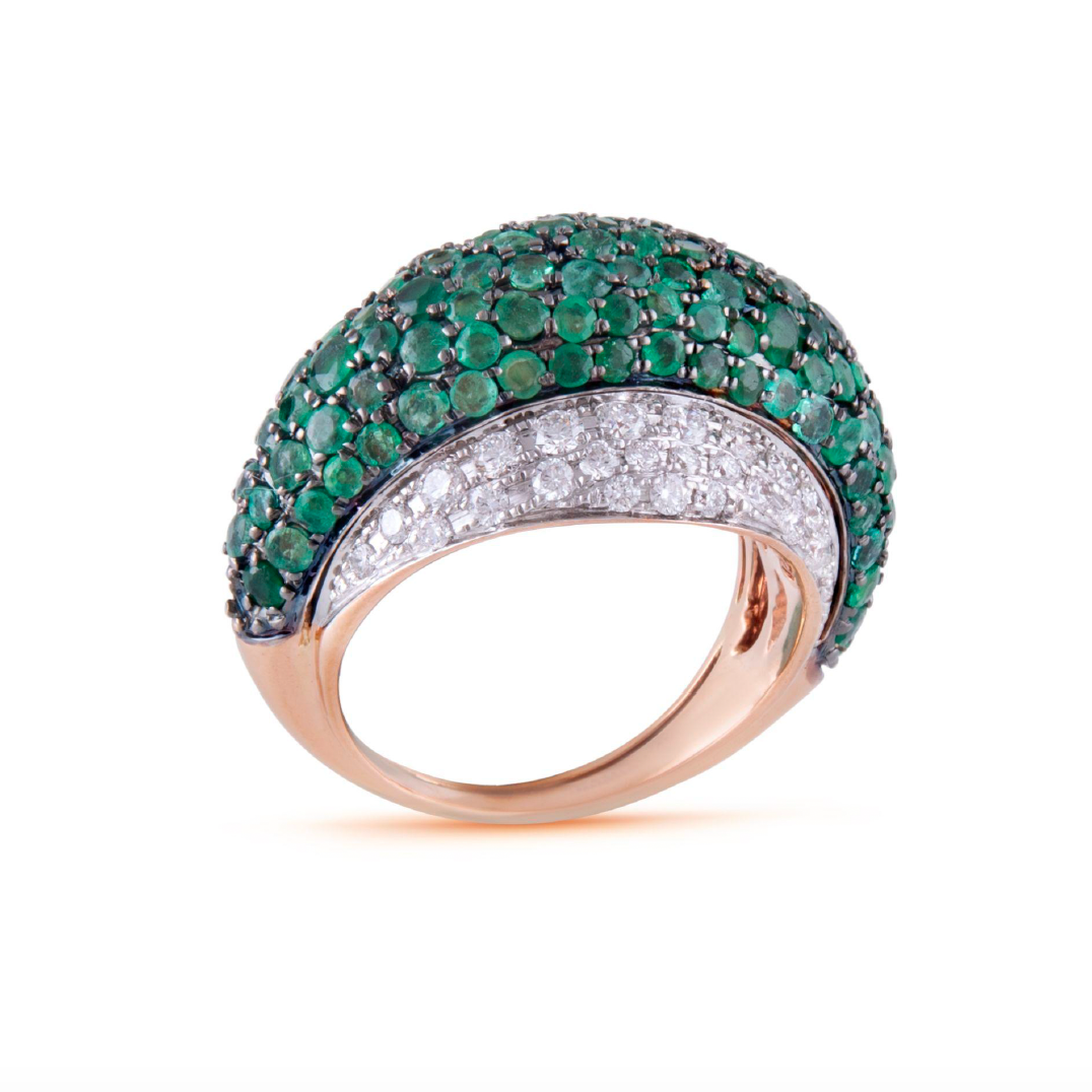 Stargazer Zambian Emerald Earring & Ring Set