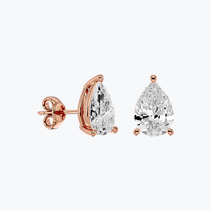 Solitaire Diamond Earrings
