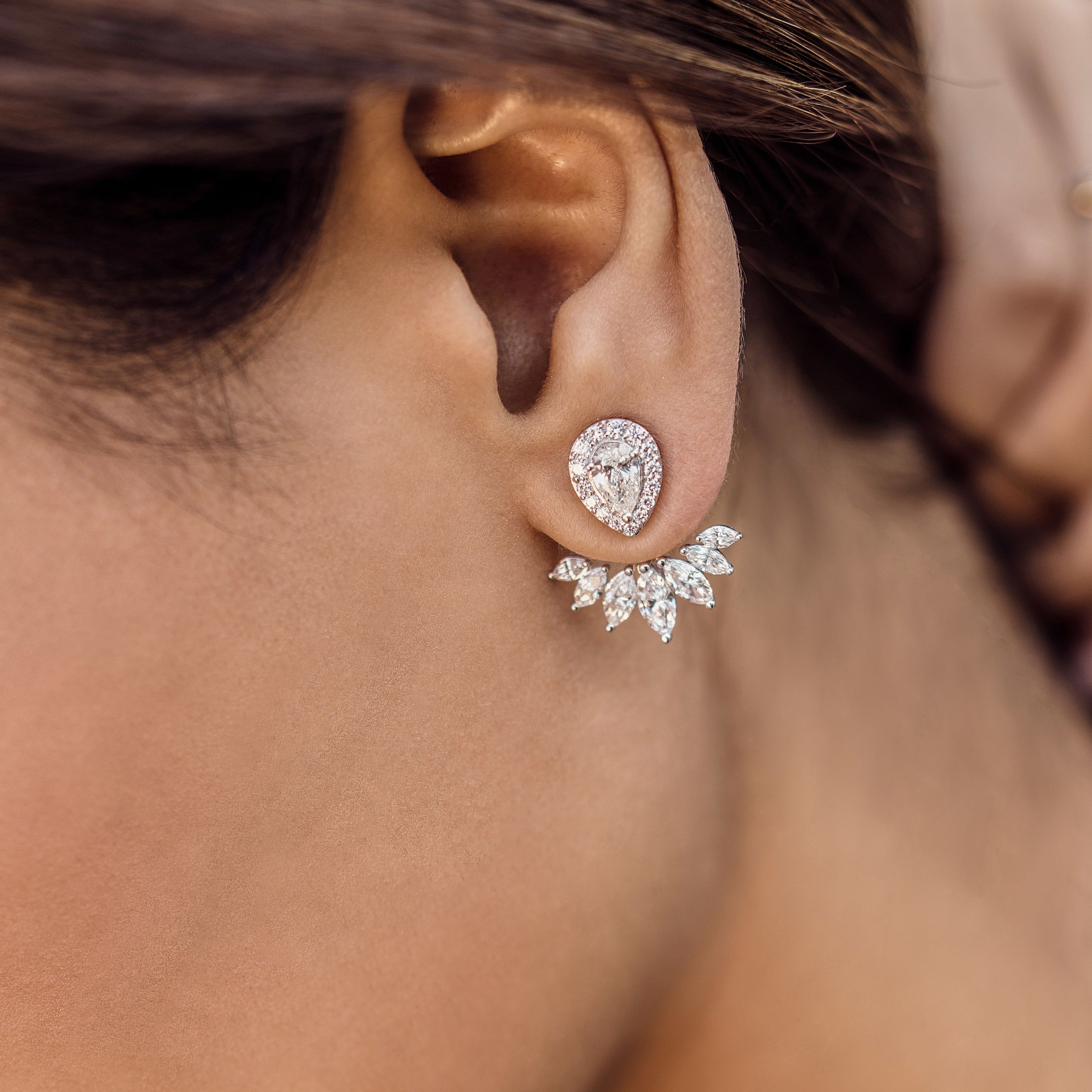 Luna Two-in-One Diamond Earrings
